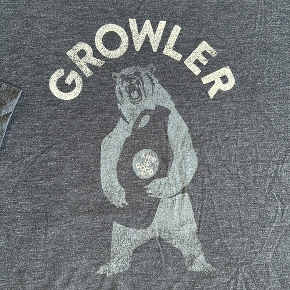 Life Is Good Gray Growler Bear Long‎ Sleeve Cool Tshirt Lightweight Mens XXXL - Picture 3 of 10